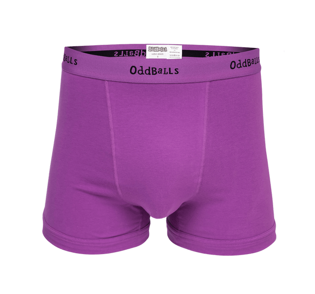 Purple & Black - Mens Boxer Briefs